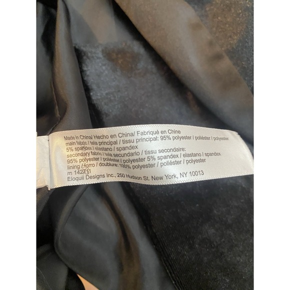 Eloquii Black Velvet Satin Blazer Womens Size 20 #254 - Picture 9 of 9